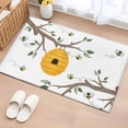 thumbnail image 1 of Entryway Rug 2'x3', Bees Branches Small Rug for Kitchen Bathroom Door Mat Indoor Entrance, Farmhouse Spring Botanical Watercolor Non-Slip Area Rugs Floor Mats Carpet Front Door Rugs, 1 of 8