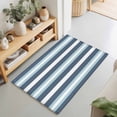 thumbnail image 1 of Entryway Rug 2'x3', Blue Striped Kitchen Runner Rugs Non-Slip Carpet Mats, Modern Gradient Abstract Lines Aesthetic Bedside Rugs Runners Washable Floor Carpet for Bathroom Laundry Room, 1 of 8
