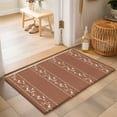 thumbnail image 1 of Entryway Rug 2'x3', Brown Flowers Branch Kitchen Runner Rugs Non-Slip Carpet Mats, Spring Summer Farmhouse Botanical Bedside Rugs Runners Washable Floor Carpet for Bathroom Laundry Room, 1 of 8