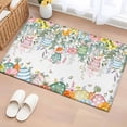 thumbnail image 1 of Entryway Rug 2'x3', Easter Eggs Small Rug for Kitchen Bathroom Door Mat Indoor Entrance, Bunny Eucalyptus Leaves Spring Flower Plant Non-Slip Area Rugs Floor Mats Carpet Front Door Rugs, 1 of 8