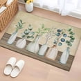 thumbnail image 1 of Entryway Rug 2'x3', Farmhouse Botanical Small Rug for Kitchen Bathroom Door Mat Indoor Entrance, Bottles Plans Country Brown Wooden Grain Non-Slip Area Rugs Floor Mats Carpet Front Door Rugs, 1 of 8