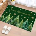 thumbnail image 1 of Entryway Rug 2'x3', Green Christmas Tree Small Rug for Kitchen Bathroom Door Mat Indoor Entrance, Xmas Trees Snowflake Farmhouse Non-Slip Area Rugs Floor Mats Carpet Front Door Rugs, 1 of 8