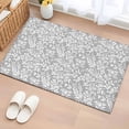 thumbnail image 1 of Entryway Rug 2'x3', Grey Spring Floral Small Rug for Kitchen Bathroom Door Mat Indoor Entrance, Farmhouse Flowers Elegant Pastoral Non-Slip Area Rugs Floor Mats Carpet Front Door Rugs, 1 of 8