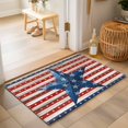thumbnail image 1 of Entryway Rug 2'x3', Independence Day Kitchen Runner Rugs Non-Slip Carpet Mats, 4 of July Blue Red Stars Striped Wood Bedside Rugs Runners Washable Floor Carpet for Bathroom Laundry Room, 1 of 8