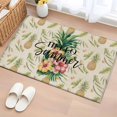 thumbnail image 1 of Entryway Rug 2'x3', Pink Yellow Floral Small Rug for Kitchen Bathroom Door Mat Indoor Entrance, Green Summer Botanical Rustic Non-Slip Area Rugs Floor Mats Carpet Front Door Rugs, 1 of 8