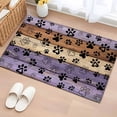 thumbnail image 1 of Entryway Rug 2'x3', Purple Brown Small Rug for Kitchen Bathroom Door Mat Indoor Entrance, Rustic Farmhouse Dog Paw Vintage Non-Slip Area Rugs Floor Mats Carpet Front Door Rugs, 1 of 8