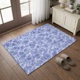 thumbnail image 1 of Entryway Rug 2'x3', Purple Ocean Waves Kitchen Runner Rugs Non-Slip Carpet Mats, Summer Sea Purple Coastal Bedside Rugs Runners Washable Floor Carpet for Bathroom Laundry Room, 1 of 8