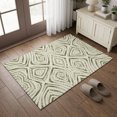 thumbnail image 1 of Entryway Rug 2'x3', Sage Green Geometric Kitchen Runner Rugs Non-Slip Carpet Mats, Farmhouse Abstract Stripes Graffiti Bedside Rugs Runners Washable Floor Carpet for Bathroom Laundry Room, 1 of 7