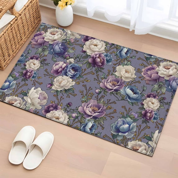 Spring Rugs For Kitchen Entryway Rug 2'x3', Spring Flowers Small Rug for Kitchen Bathroom Door ...