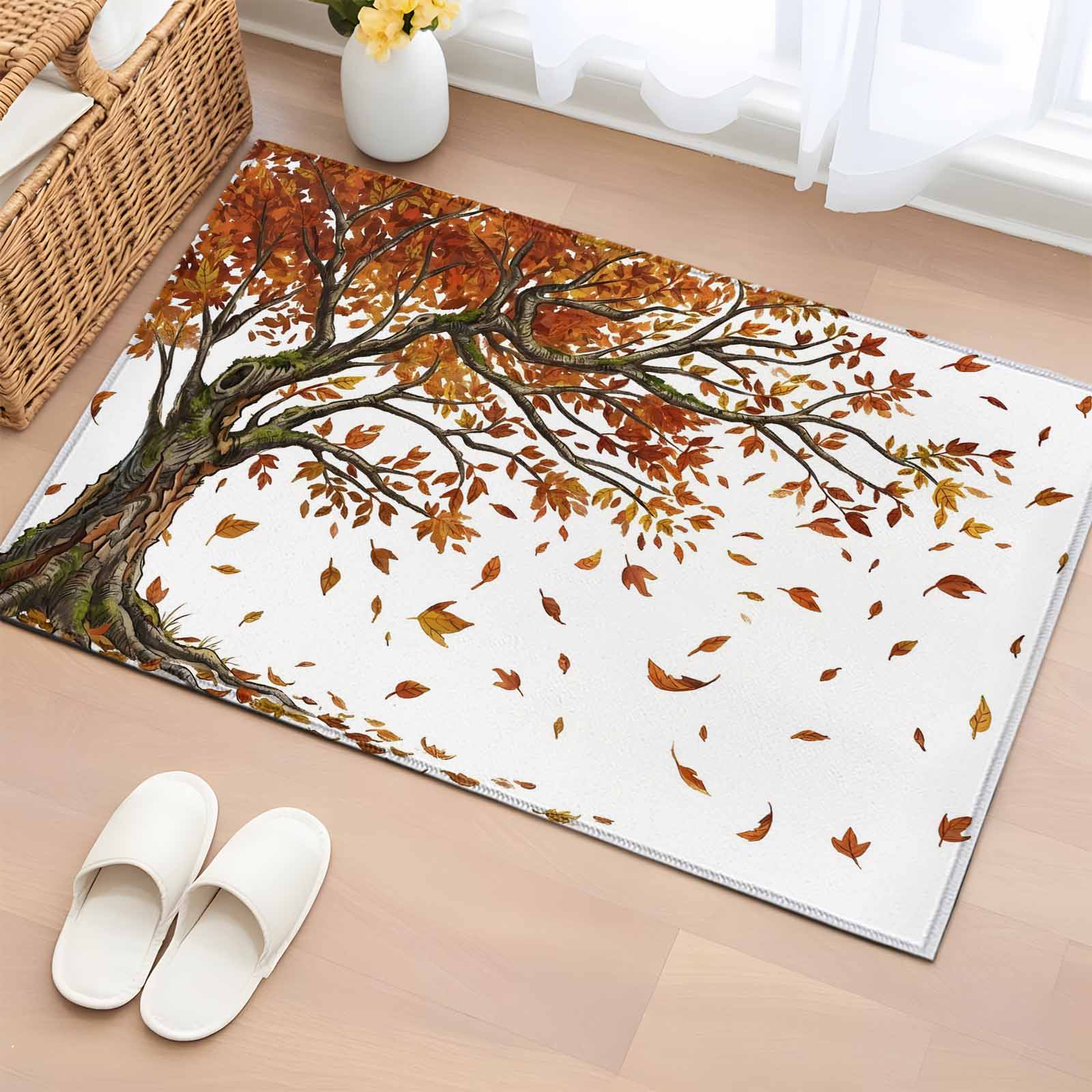 Tree Branch Rugs Entryway Rug 2'x3', Tree Fall Small Rug for Kitchen Bathroom Door Mat ...