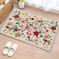 thumbnail image 1 of Entryway Rug 2'x3', Watercolor Flowers Small Rug for Kitchen Bathroom Door Mat Indoor Entrance, Rustic Spring Floral Botanical Beige Non-Slip Area Rugs Floor Mats Carpet Front Door Rugs, 1 of 8