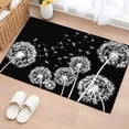 thumbnail image 1 of Entryway Rug 2'x3', White Dandelion Small Rug for Kitchen Bathroom Door Mat Indoor Entrance, Spring Flowers Botanical Vintage Black Non-Slip Area Rugs Floor Mats Carpet Front Door Rugs, 1 of 8