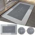 thumbnail image 1 of Entryway Rug Cozival Ndoor Outdoor Door Mat 16"x24", Low Profile Velvet Carpet Rug, Super Absent Quick Dry Non Slip Entryway Mat, Washable Dirt Trap Floor Mat for Home Entrance, Low Profile Door Mat, 1 of 6
