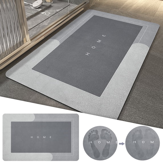 Entryway Rug Cozival Ndoor Outdoor Door Mat 16"x24", Low Profile Velvet Carpet Rug, Super Absent Quick Dry Non Slip Entryway Mat, Washable Dirt Trap Floor Mat for Home Entrance, Low Profile Door Mat