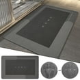 thumbnail image 1 of Entryway Rug Cozival Ndoor Outdoor Door Mat 16"x24", Low Profile Velvet Carpet Rug, Super Absent Quick Dry Non Slip Entryway Mat, Washable Dirt Trap Floor Mat for Home Entrance, Low Profile Door Mat, 1 of 5