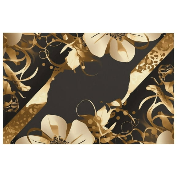 Entryway Rug Rugs Soft Small Indoor Door Mat Rug Leopard Print Vintage Non Slip Foldable Carpet for Entrance Living Room Bedroom