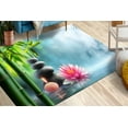 thumbnail image 1 of Entryway Rug, Thin Rug, Modern Rug Office Decor Rugs, Zen Stones Rug, Modern Rug, Massage Stones Rug, Bathroom Rugs, Large Rug, Home Decor, 2'x3' - 60x90 cm, 1 of 5