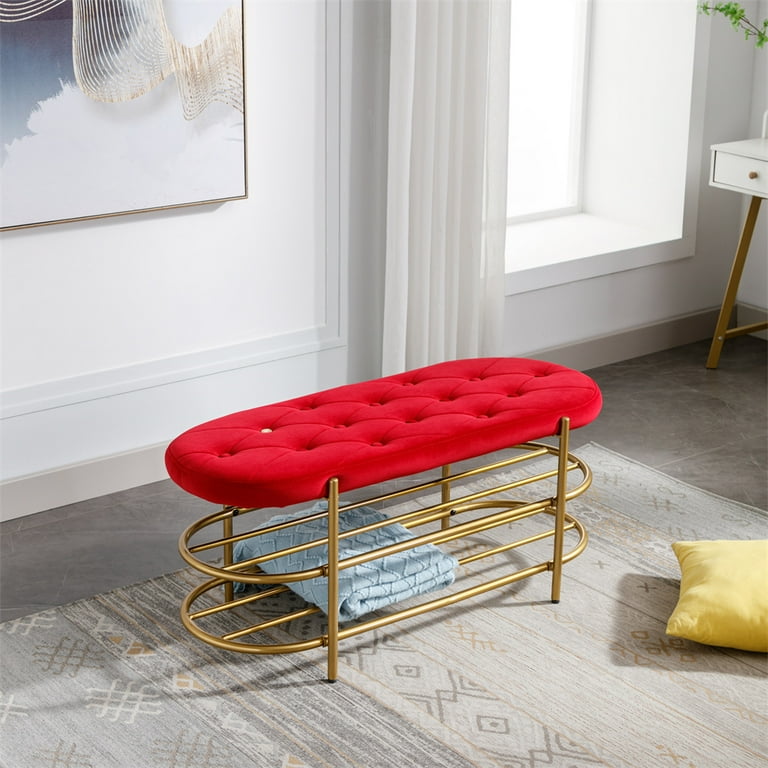 Tufted shoe bench hotsell