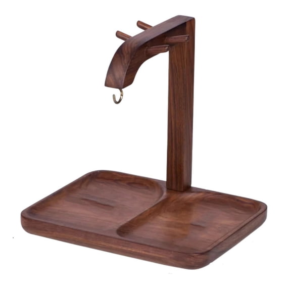 Entryway Shoe Cabinet Hanging Key Organiser Walnut Tray Desktop Shelf Organiser