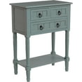 thumbnail image 1 of Entryway Table with Storage, Rustic Small Console Table w/ 3 Drawers & Open Bottom Shelf, Skinny Wood Console Table, Narrow Sofa Side Table for Living Room, Foyer, Entry Table, Antique Ice Blue, 1 of 7
