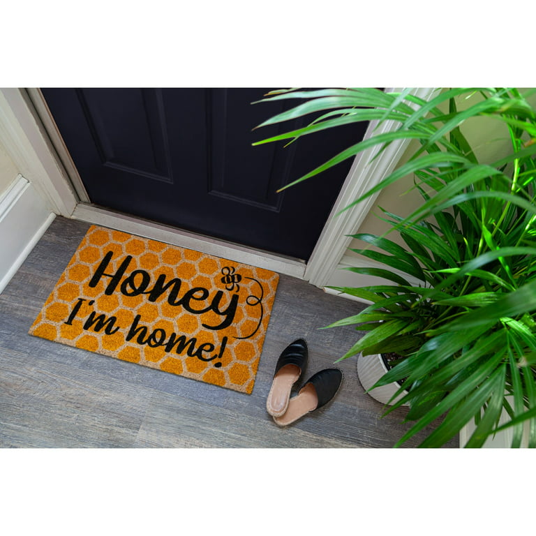 Honey I'm Home Coir Doormat - Entryways