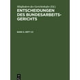 thumbnail image 1 of Entscheidungen Des Bundesarbeitsgerichts. Band 5, Heft 1/2, (Hardcover), 1 of 1
