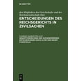 thumbnail image 1 of Entscheidungen Des Reichsgerichts in Ziv Entscheidungen des Reichsgerichts in Zivilsachen, Gesamtverzeichnis der aufgenommenen Entscheidungen nach alter und neue, (Hardcover), 1 of 1