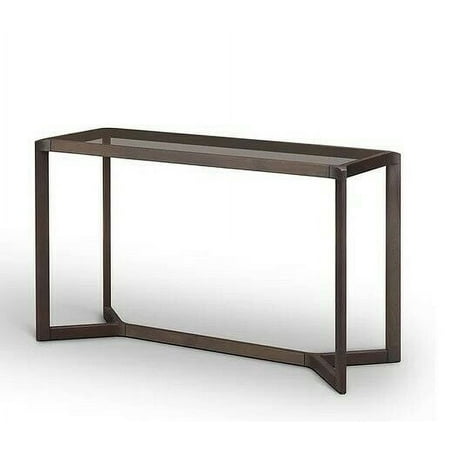 Entune Living Straight Edge Console Natural Walnut - FREE SHIPPING