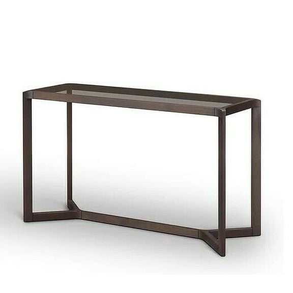 Entune Living Straight Edge Console Natural Walnut - FREE SHIPPING