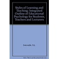 thumbnail image 1 of Pre-Owned Entwistle - Styles of Learning and Teaching : An Integrative Outline Educational Psychology for Students, Teachers Lecturers 9780471279013 /, 1 of 1