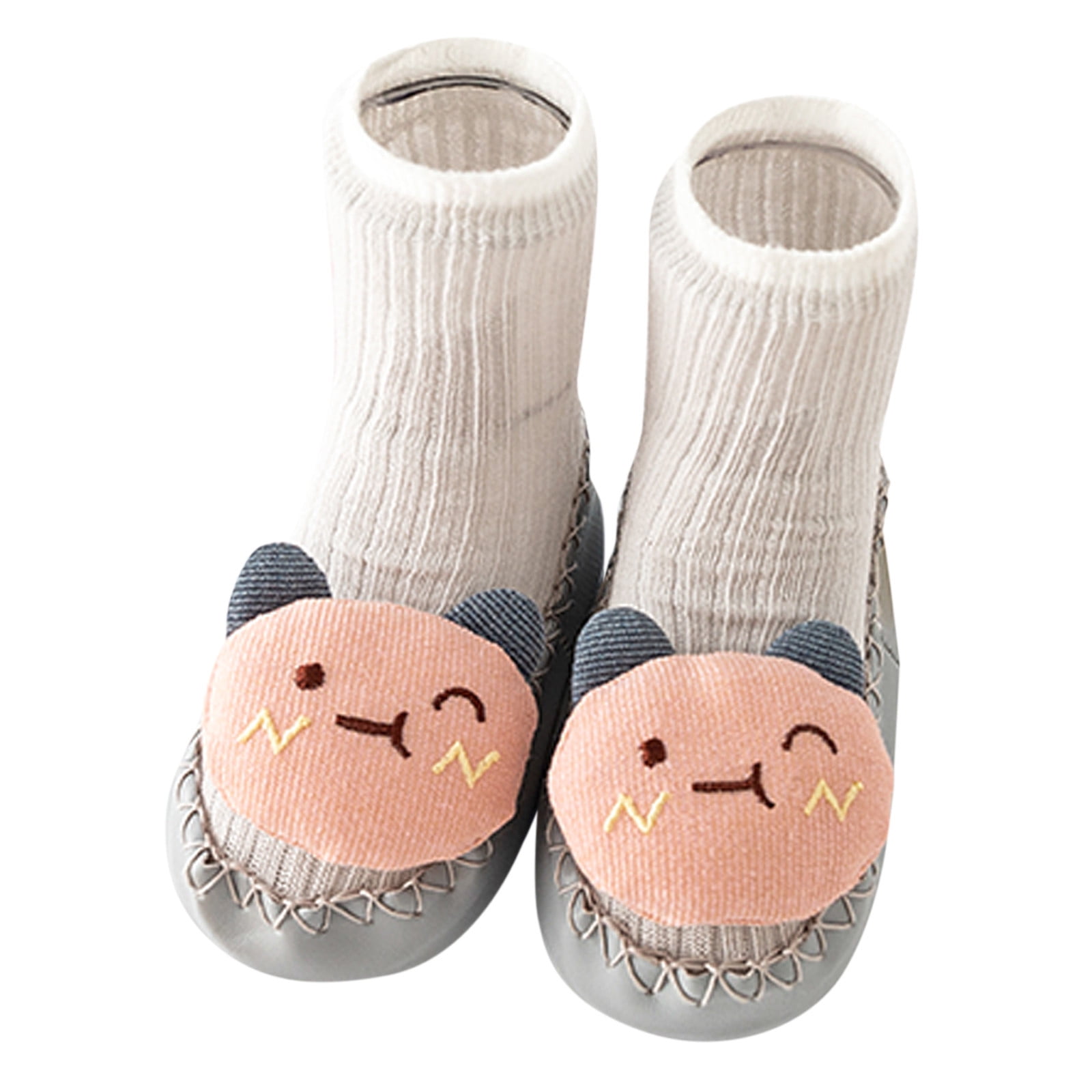 Entyinea Baby Boy Sock Shoes Soft Rubber Sole Shoes Breathable Cotton