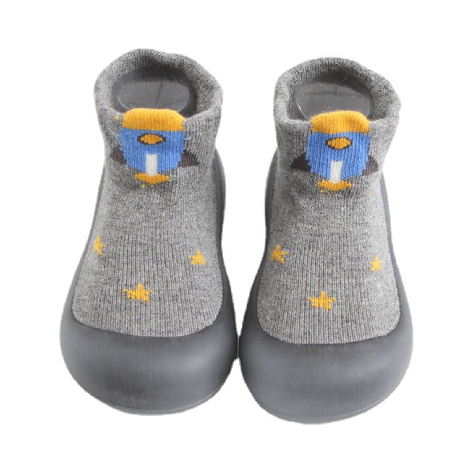 Entyinea Baby Sock Shoes Baby Comfortable Rubber Sole Sock Shoes for ...