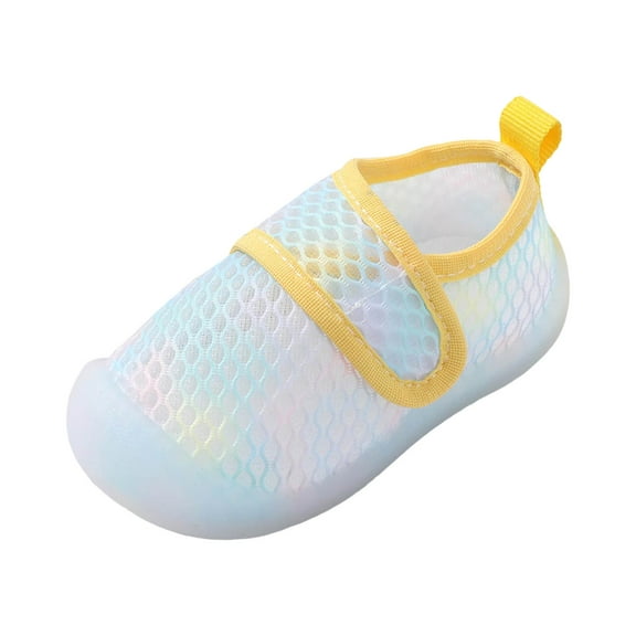 Entyinea Barefoot Water Shoes for Kids Kids Quick Dry Beach Swim Socks Shoes Baby Non Slip House Slippers Yellow for 6