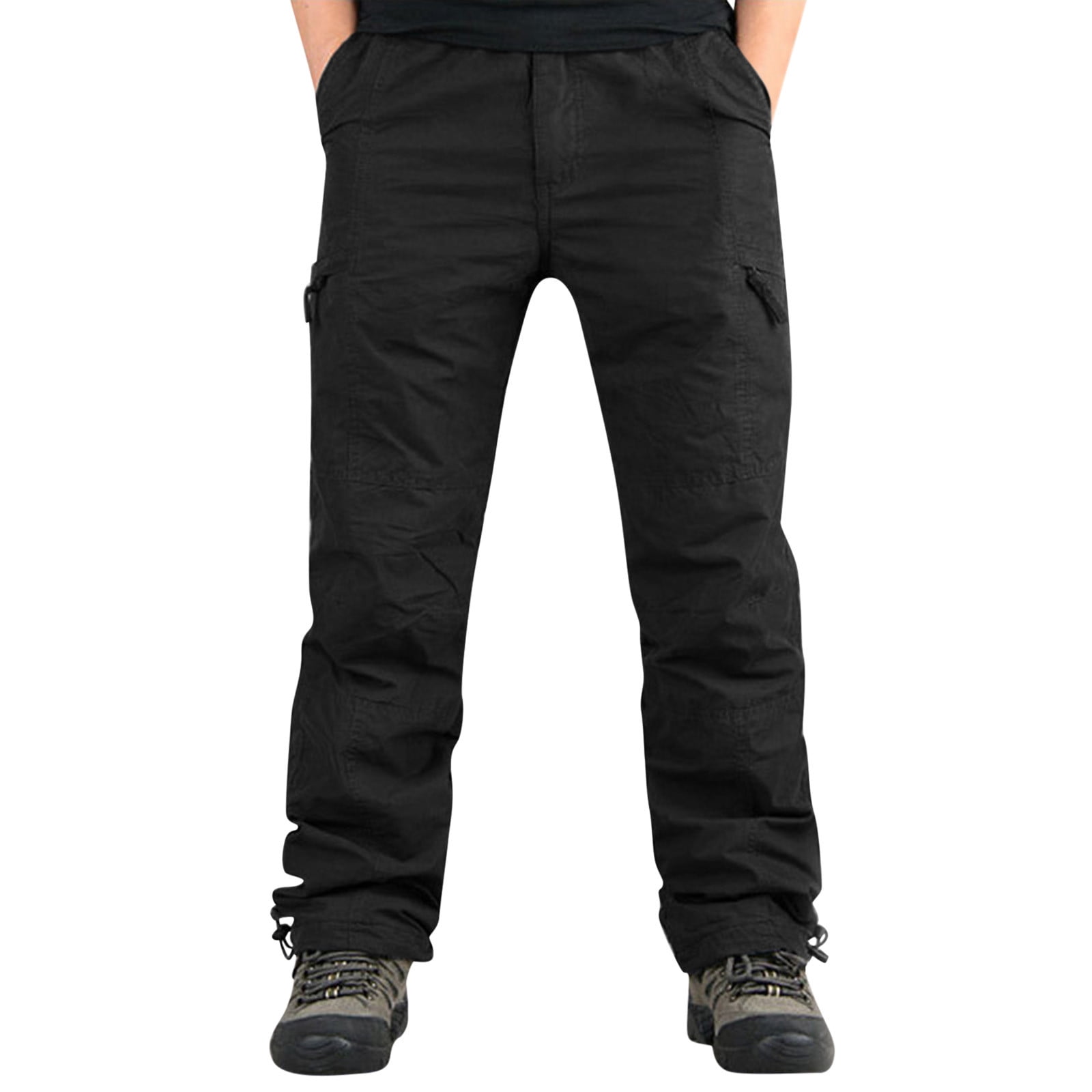 Entyinea Big Boys Cargo Pants Casual Work Wear Combat Cargo Pants with ...