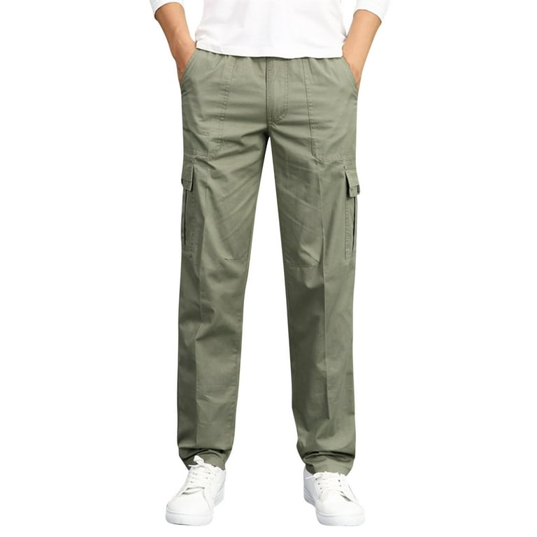 Entyinea Big Boys Cargo Pants Quick Dry Lightweight Fishing Pants Zip Off  Cargo Work Pants Trousers A XL 