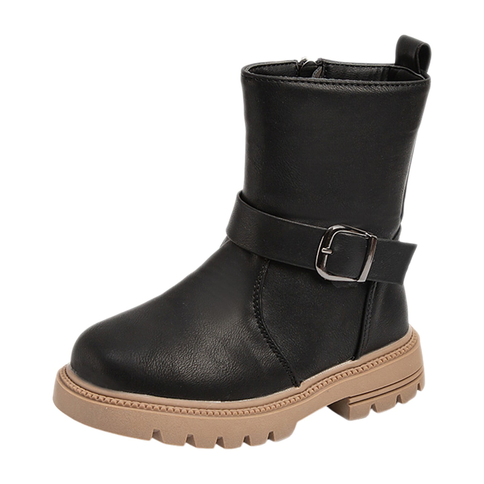 Entyinea Big Girl Boots Low Cut Boots Outdoor Rubber Boot for Kids