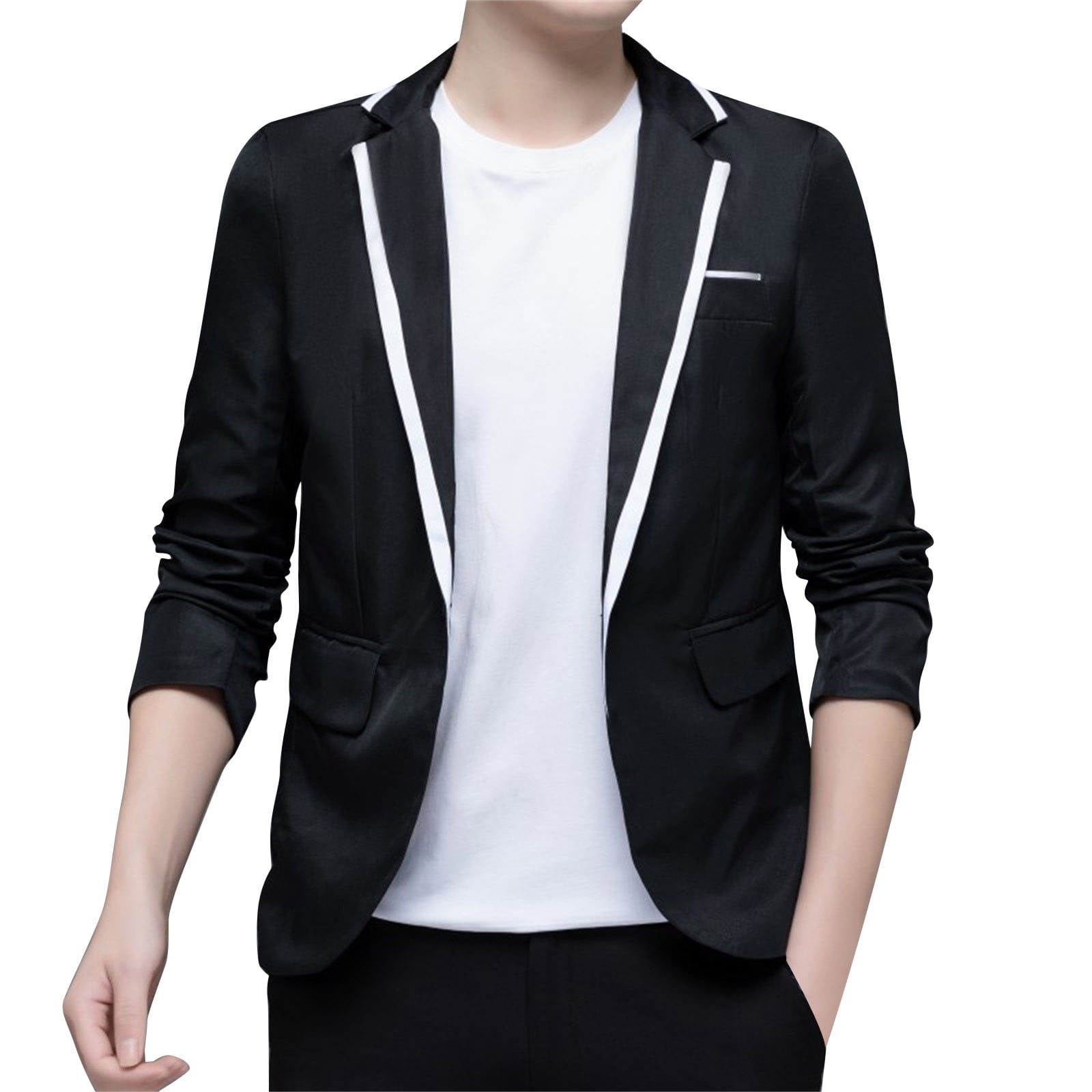 Men's Button Up Long Sleeve Blazer