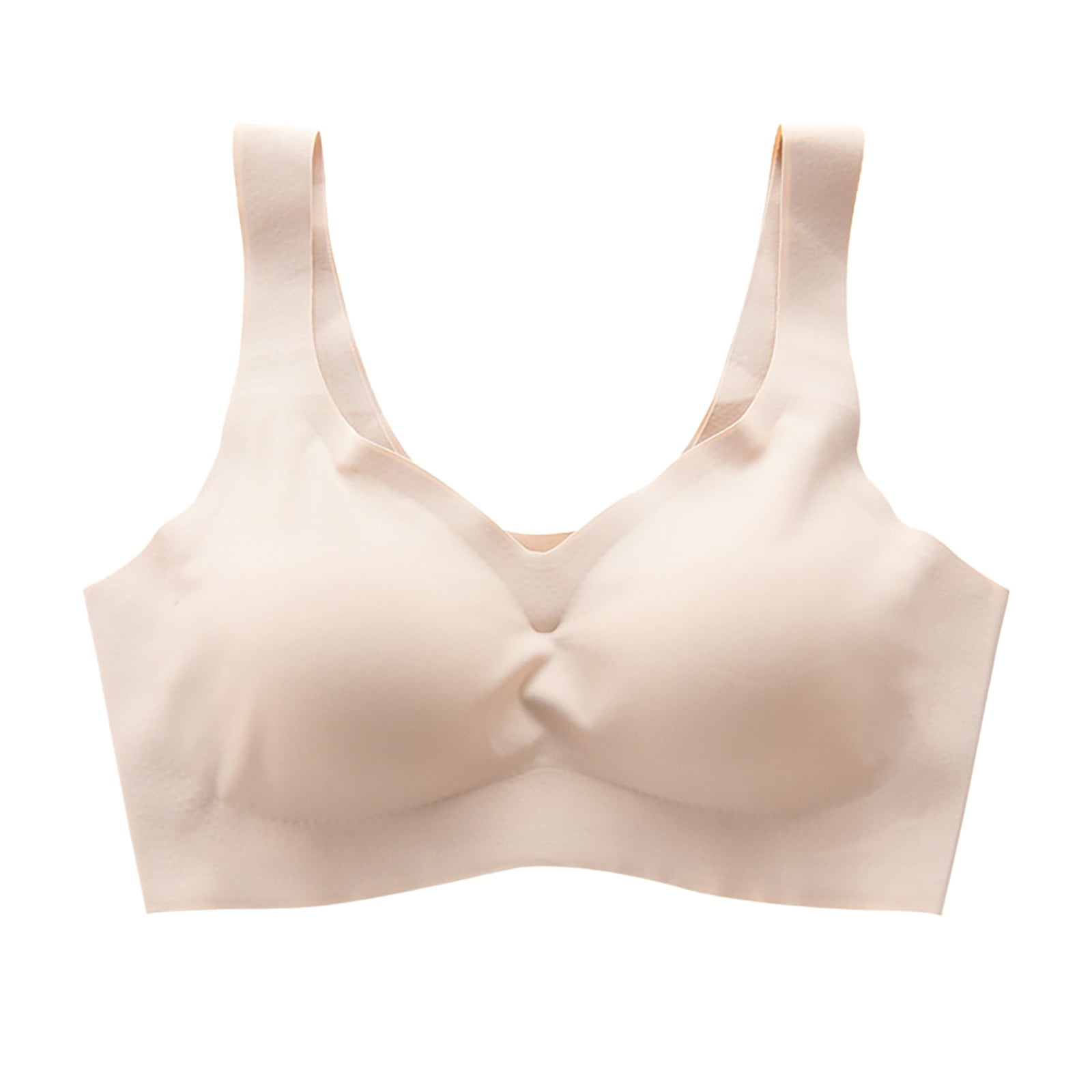 Exclare Front Closure Bra Back Support Full Coverage Non Padded Wirefree(Beige,3 Exclare Front Closure Bra Back Support Full Coverage Non Padded Wirefree(Beige,3