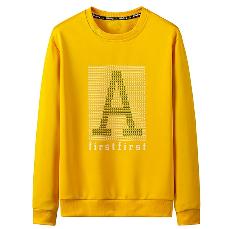 Yellow color sweatshirt top