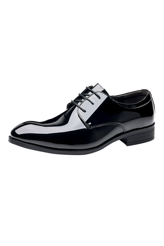 Comfortable Dress Shoes for Men Comfortable Casual Shoes Slip on Lace up Leather Shoes,Black 10