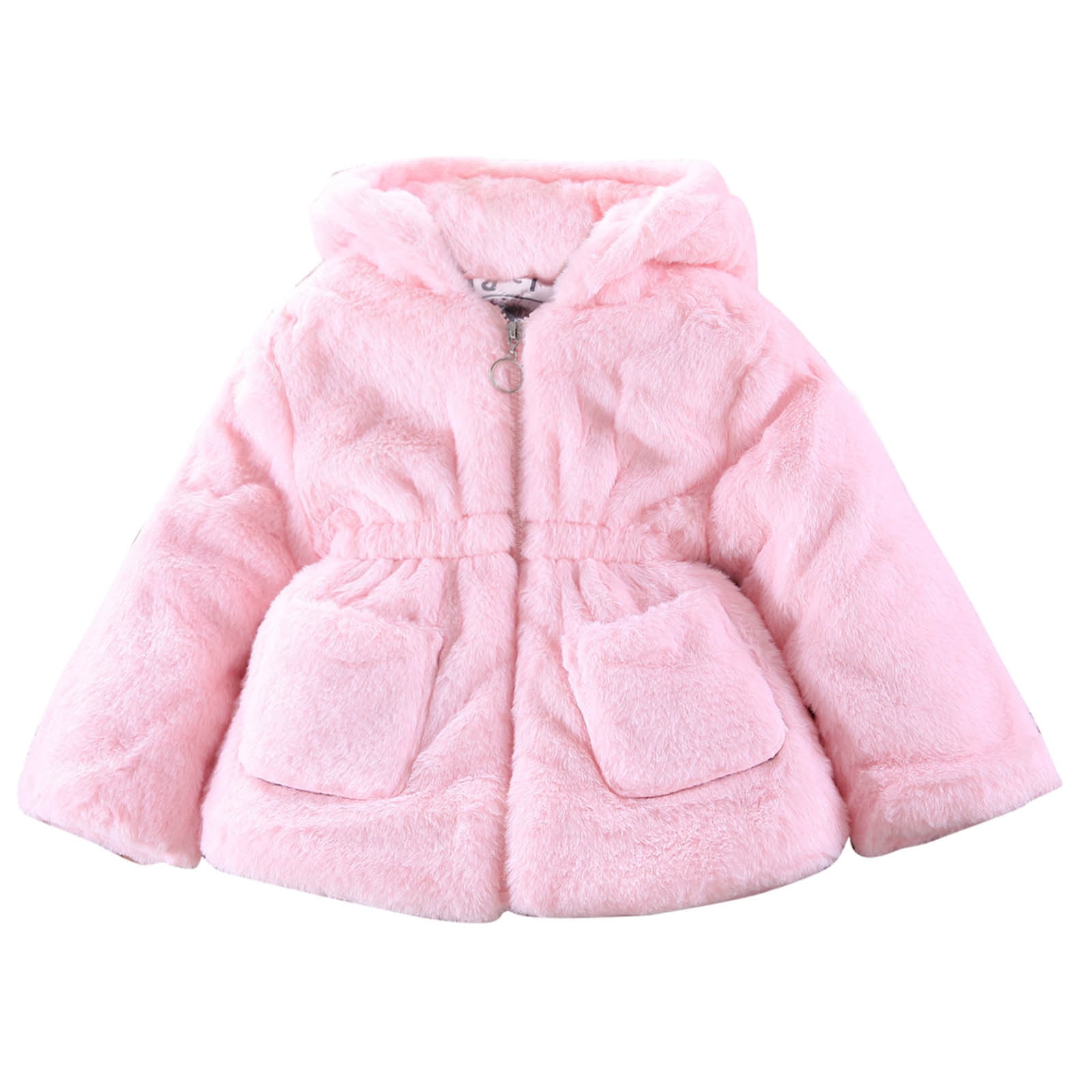 Entyinea Girl's Soft Jacket Sherpa Lined Zip Up Winter Shirts with Hood