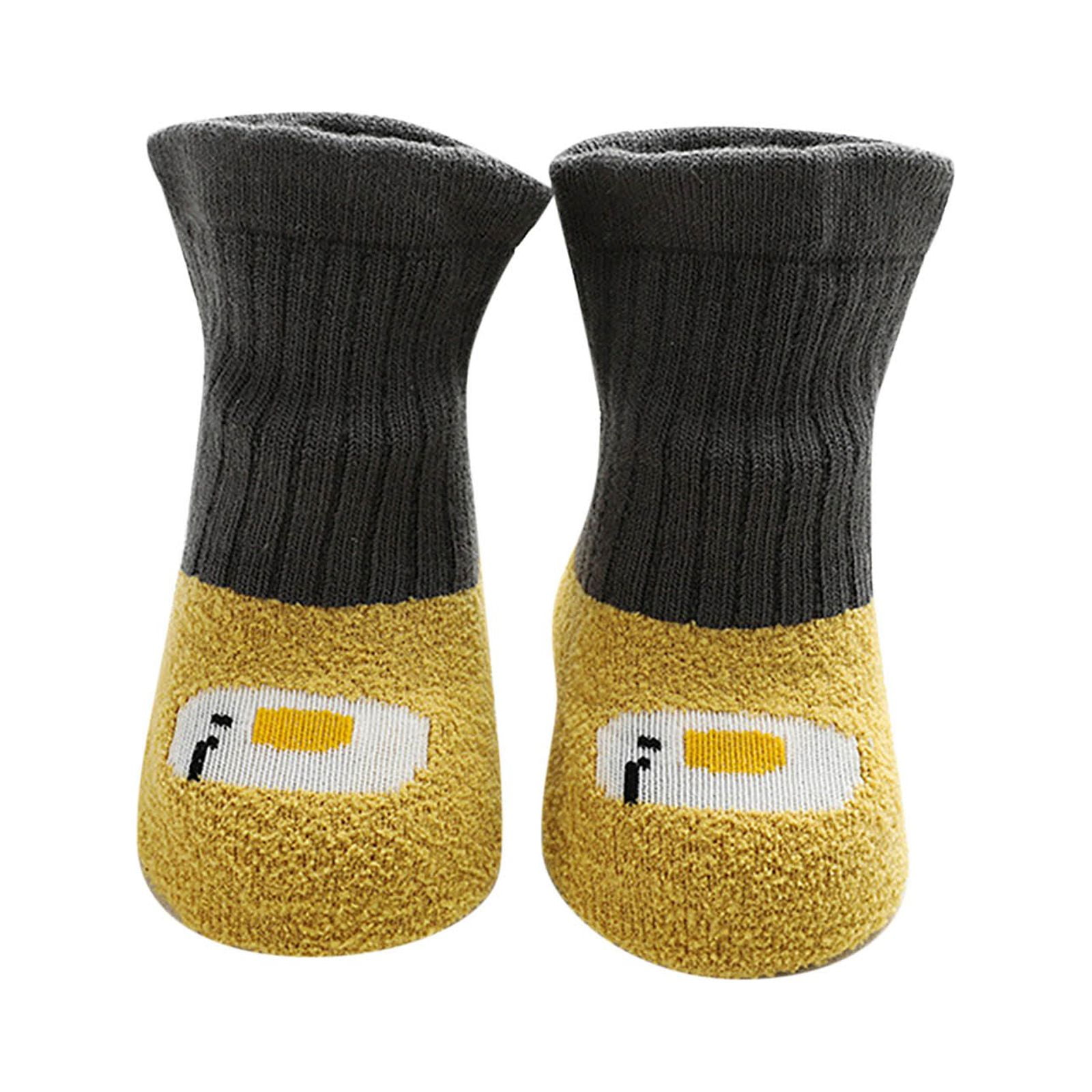 Entyinea Girls Boys House Sock Shoes Baby Comfortable Rubber Sole Sock ...