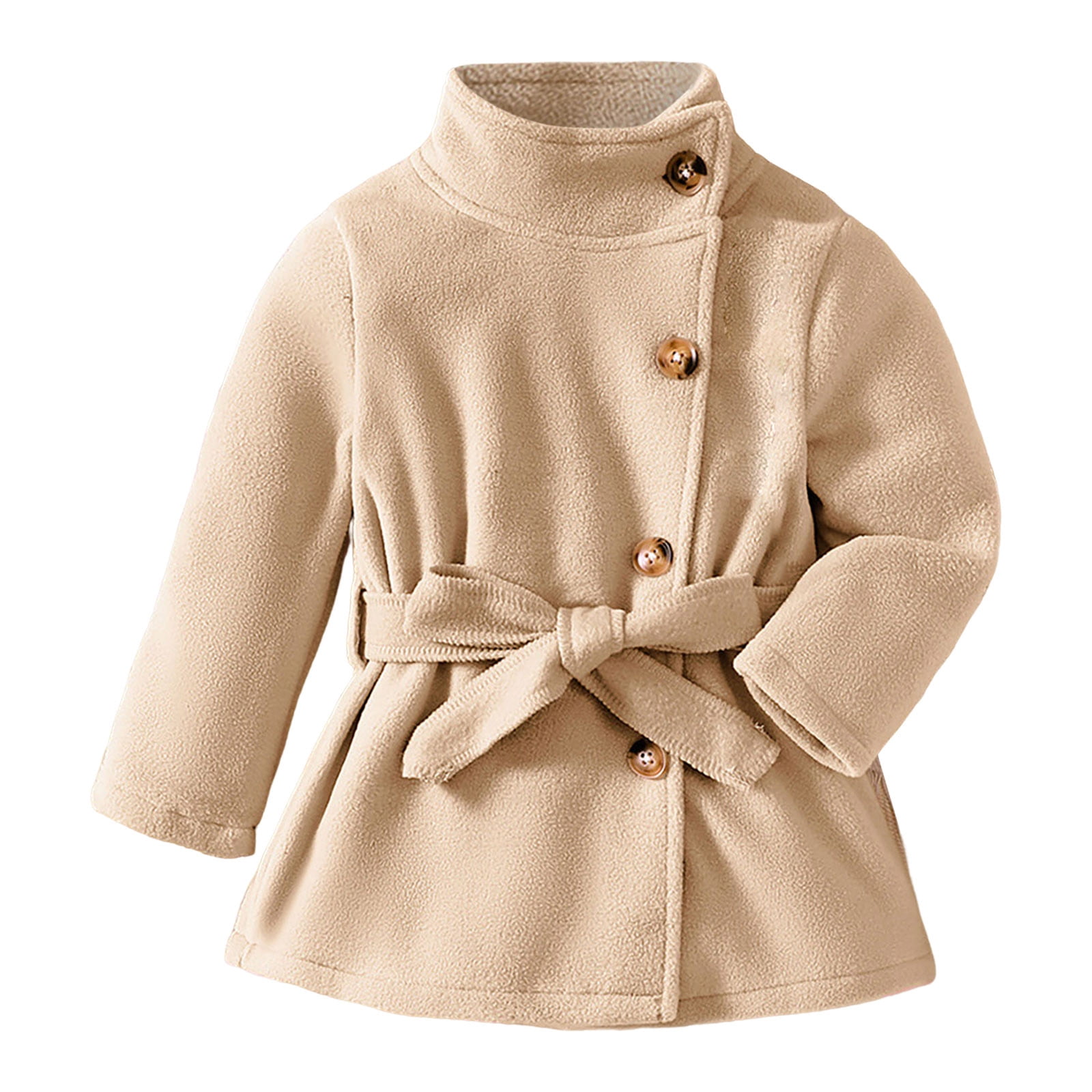 Entyinea Girls Sherpa Jacket Lightweight Coat with Sherpa Lined Hood