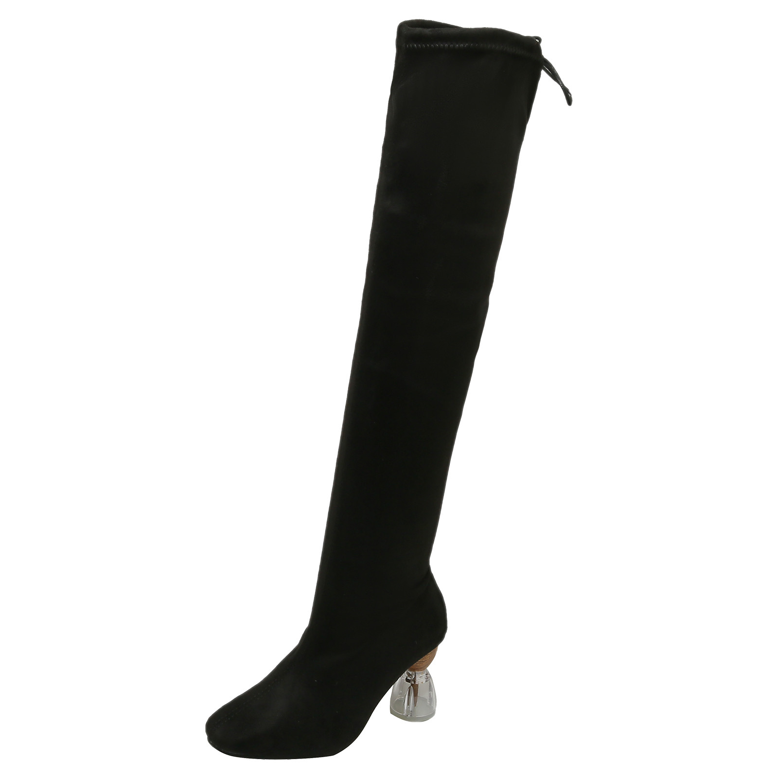 Entyinea Heel Boots Thigh High Heel Boots Women Over The Knee High Heel