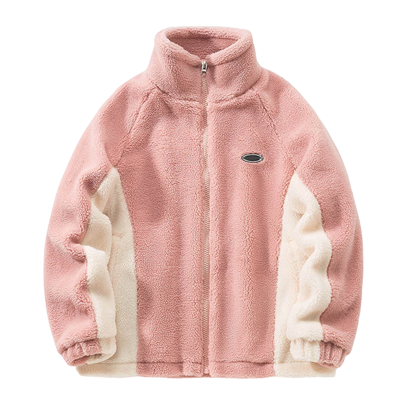 Entyinea Hooded Flannel Shirt for Men Sherpa Lined Winter Heavyweight Hooded Jacket,Pink XXL