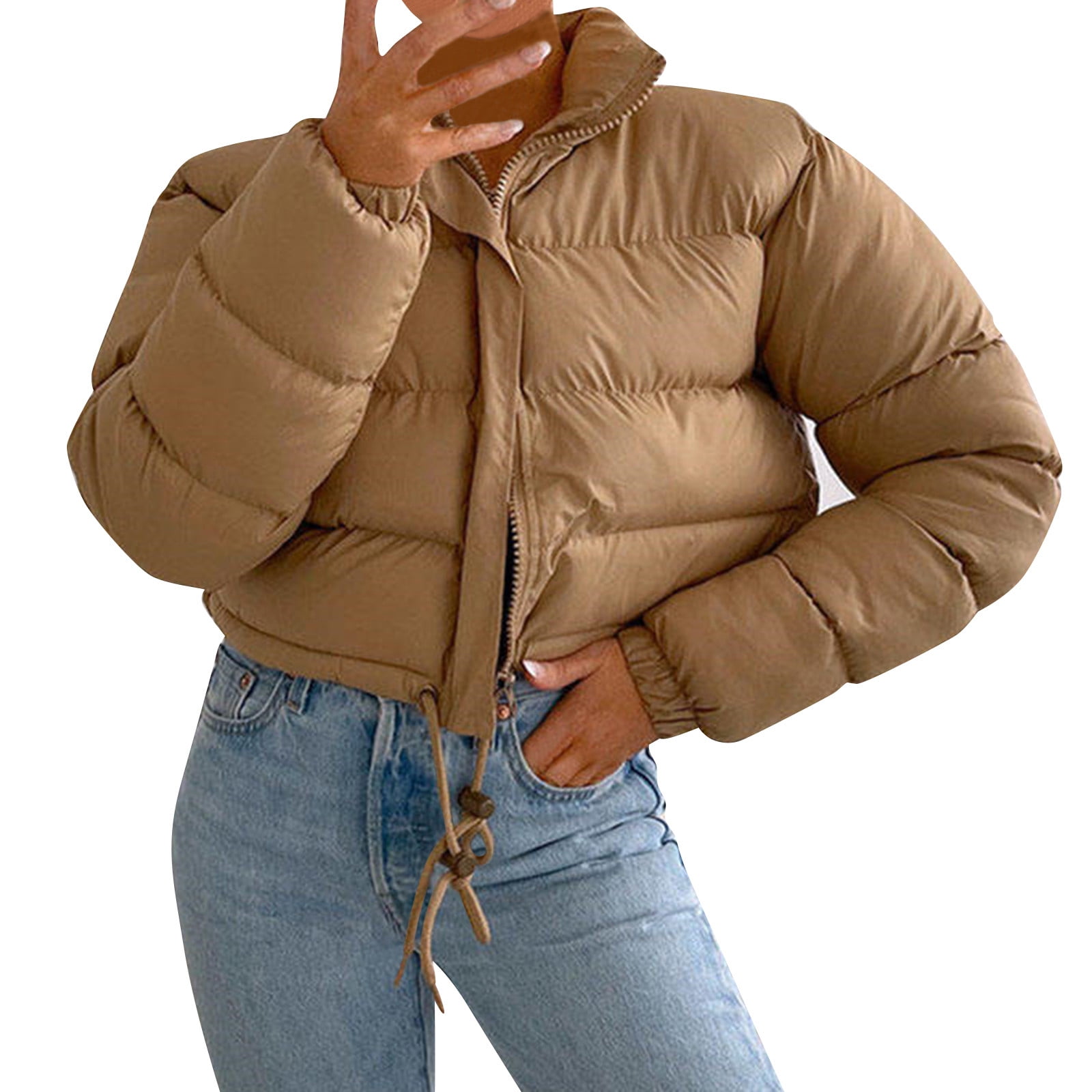 Entyinea Jacket for Women Lightweight Puffer Jacket WaterResistant