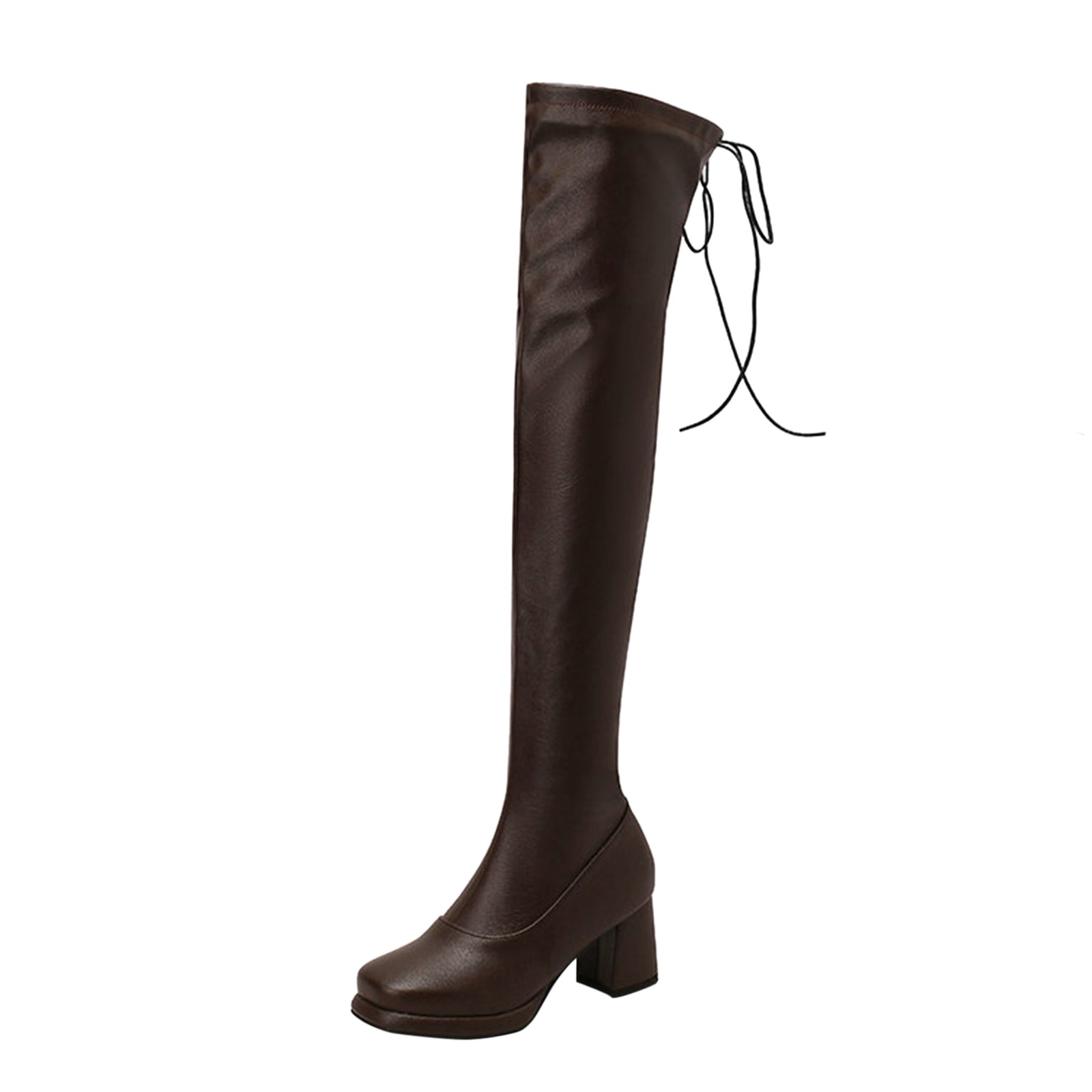 Entyinea Knee High Boots Thigh High Heel Boots Women Over The Knee High