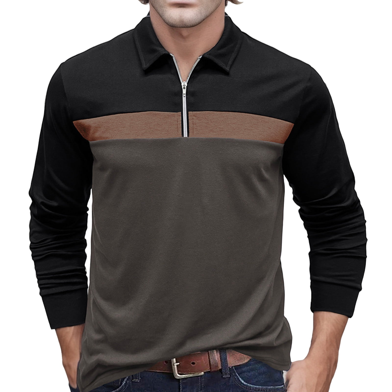 mens long sleeve dri fit polo shirts