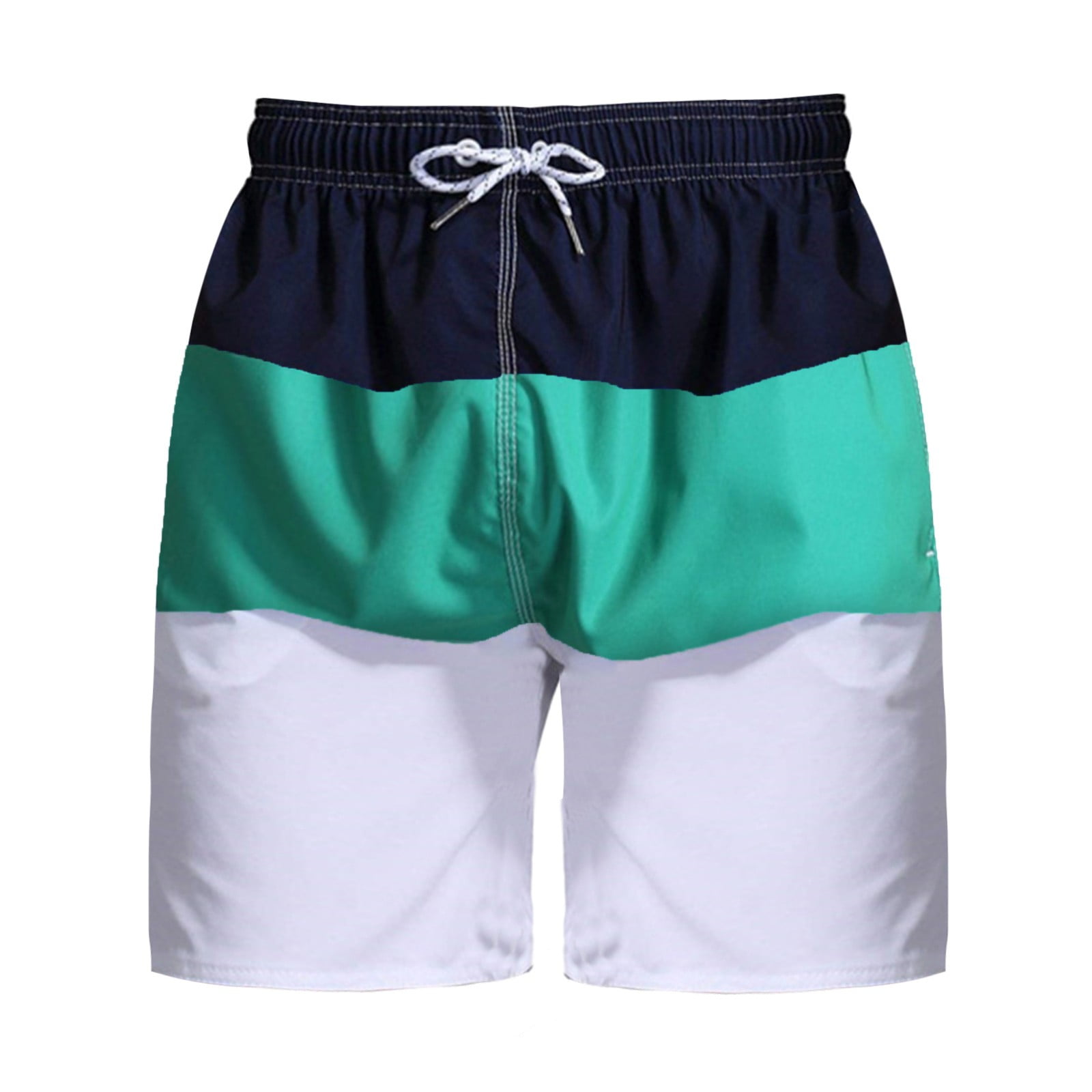Entyinea Men's Flex Swim Trunks 5 Inch Inseam Swim Shorts Summer