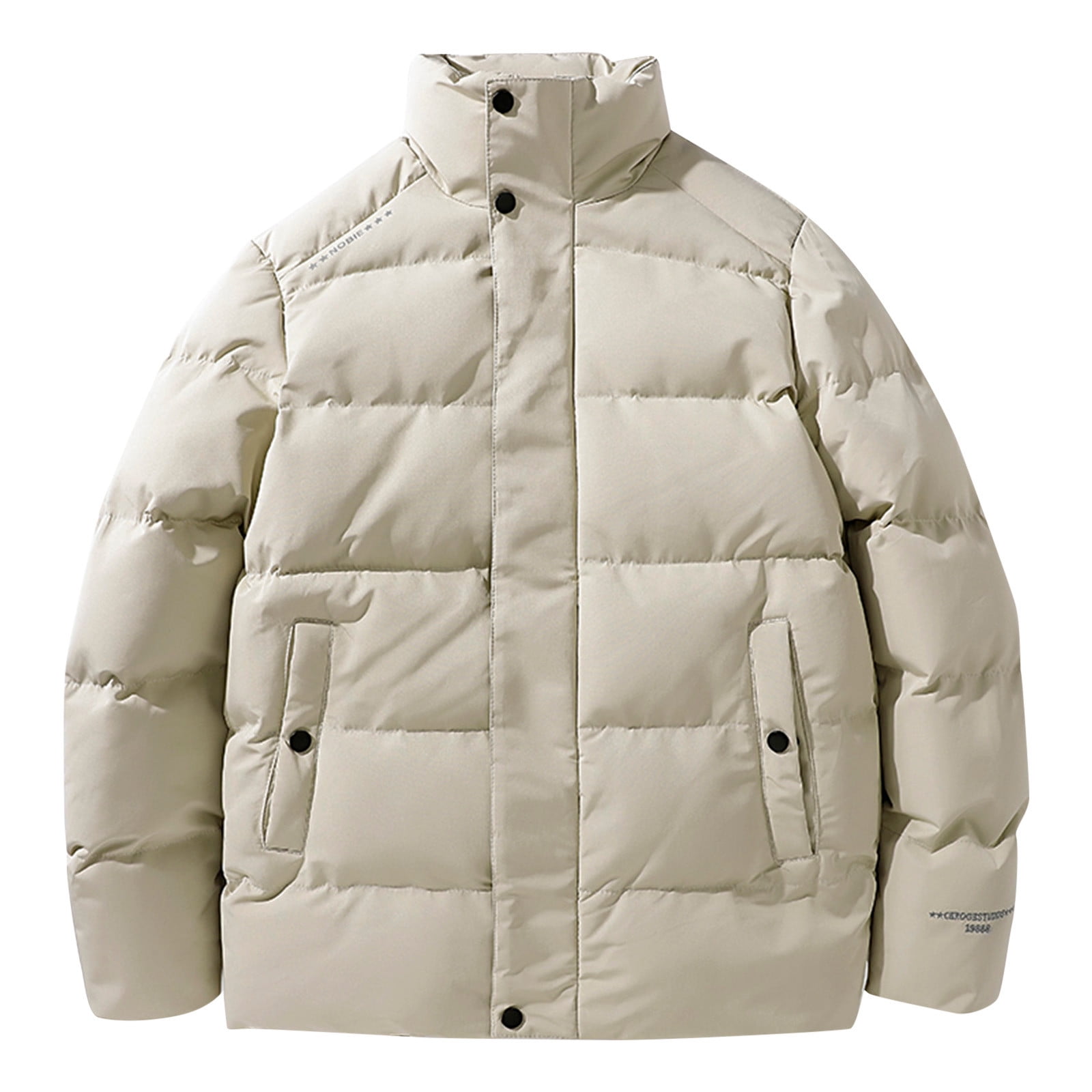 Entyinea Men's Lightweight Packable Puffer Winter Jacket Insulated Puffy Coat for Snow Ski